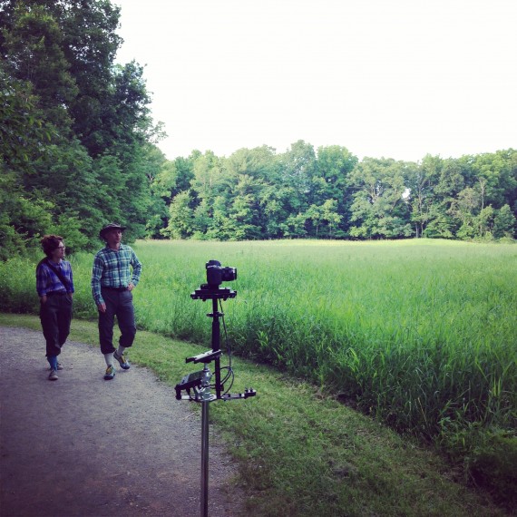 Kelly and Pavol on another morning shoot at Poets Walk
